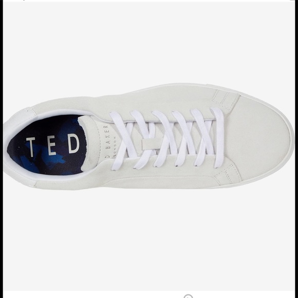Ted Baker Triloba White Suede Sneakers - Picture 14 of 15